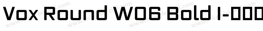 Vox Round W06 Bold I字体转换